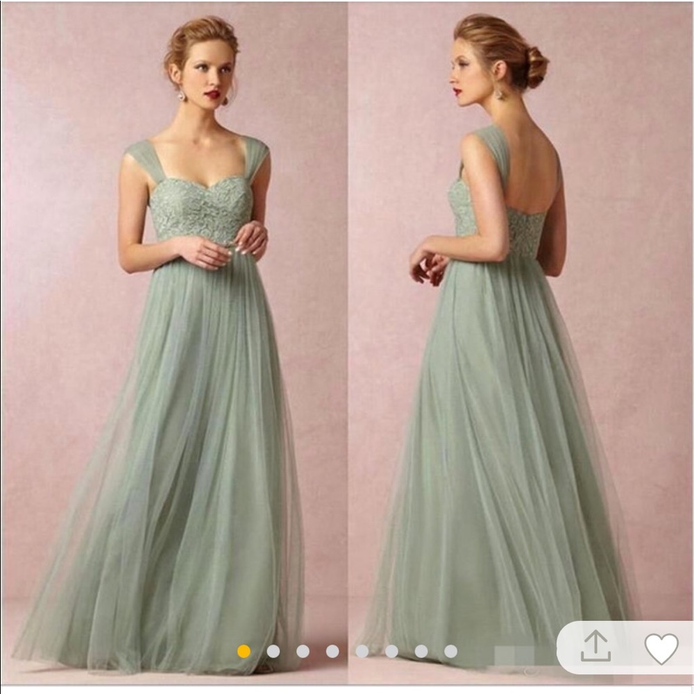 Sage bridesmaids dress size 10 never worn - Picture 2 of 3